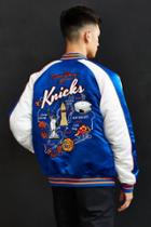 Urban Outfitters Starter X Uo Nba New York Knicks Souvenir Jacket