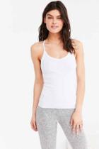 Urban Outfitters Out From Under Drop Needle Y-back Cami,white,l