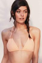 Urban Outfitters Out From Under Strappy Triangle Water Resist Bikini Top,peach,l