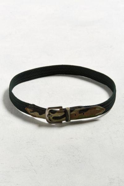 Urban Outfitters Uo Stretch Cord Camo Belt
