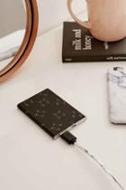 Urban Outfitters Rose Kitten Slim Portable Power Charger,black,one Size