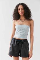 Urban Outfitters Silence + Noise Tal Strapless Top,blue,m