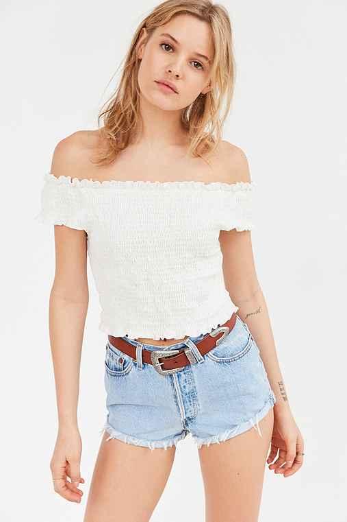 Urban Outfitters Ecote Metal-tipped Leather Belt,brown,s
