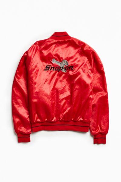 Urban Outfitters Vintage Snap-on Satin Racing Bomber Jacket
