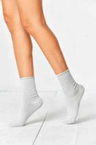 Urban Outfitters Out From Under Sparkle Party Anklet Sock,cream,one Size