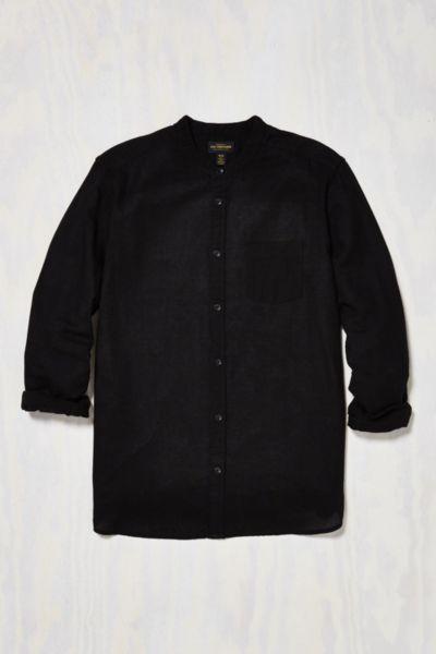 Urban Outfitters Cpo Stevens Band Collar Button-down Shirt