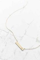 Urban Outfitters Initial Bar Necklace,g,one Size