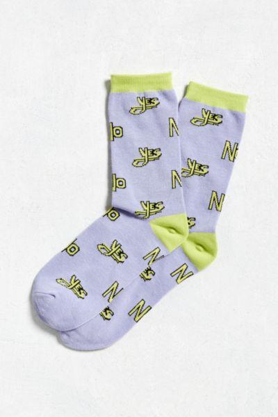 Urban Outfitters Yes No Sock