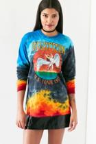 Urban Outfitters Led Zeppelin Long-sleeve Tie-dye Tee