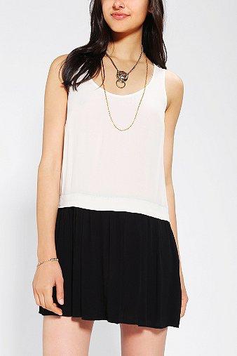 Cooperative Double-layer Drop-waist Tank Dress