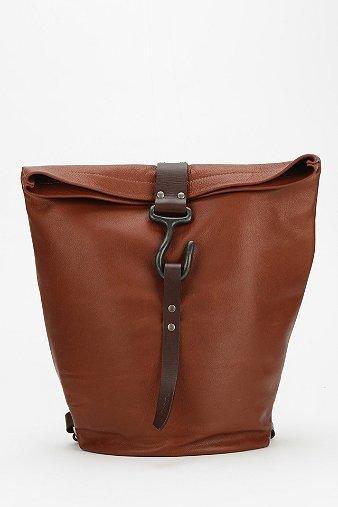 Dean. Hooked Leather Bucket Backpack