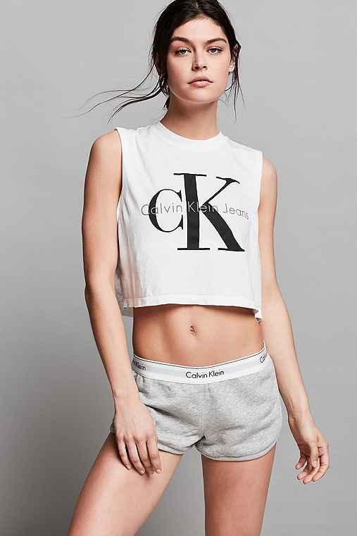 Urban Outfitters Calvin Klein Modern Cotton Pj Short,grey,xs
