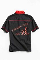 Urban Outfitters Vintage Bowling Time Bowling Shirt,black,s/m