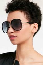 Urban Outfitters 1979 Aviator Sunglasses,black,one Size