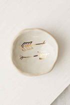 Urban Outfitters Pickle Pottery Arrow Catch-all Dish,cream,one Size