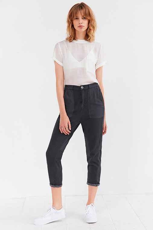 Urban Outfitters Bdg Wesley Mixed Fabric Cargo Pant,grey,m