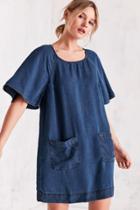 Urban Outfitters Cooperative Chambray Raglan Sleeve Dress