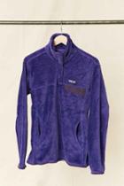Urban Outfitters Vintage Patagonia Purple Textured Fleece Pullover Jacket,assorted,one Size