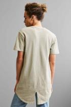 Urban Outfitters Flint Fishtail Tee,khaki,l