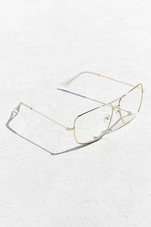 Urban Outfitters Roial Piloto Readers,gold,one Size