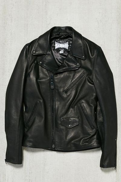 Schott X Uo Pebbled Leather Perfecto Jacket