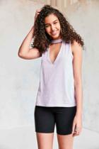 Urban Outfitters Silence + Noise Cut It Out Muscle Tank Top,lavender,l