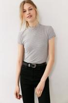 Urban Outfitters Truly Madly Deeply Maddie Mock Neck Tee