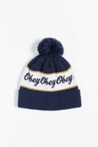 Urban Outfitters Obey Ashland Beanie,navy,one Size