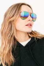 Urban Outfitters Ray-ban Mineral Lens Aviator Sunglasses,washed Black,one Size