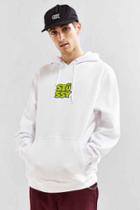 Urban Outfitters Stussy Compact Fleece Hoodie Sweatshirt,white,m