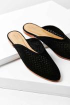 Urban Outfitters Kat Perforated Slide,black,us 8/eu 38