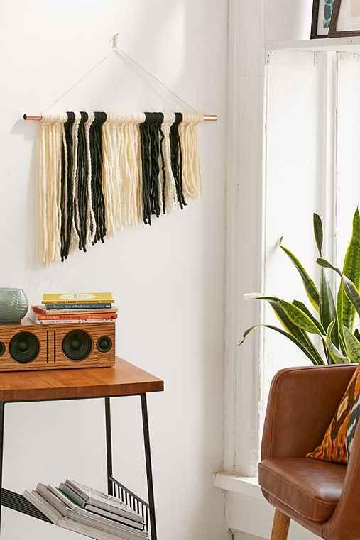 Urban Outfitters Assembly Home Angulo Asymmetrical Wall Hanging,cream,one Size