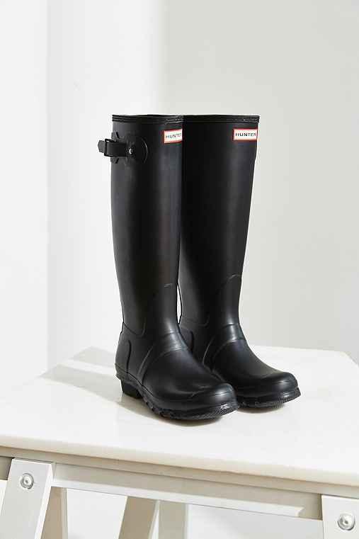 Urban Outfitters Hunter Original Tall Rain Boot,black,8