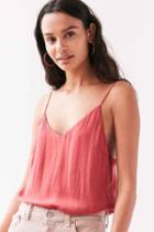 Urban Outfitters Silence + Noise Sky Satin Cami,red,xs