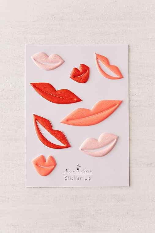 Urban Outfitters Meri Meri Puffy Sticker Set,lips,one Size