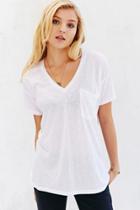 Urban Outfitters Truly Madly Deeply V-neck Slouch Pocket Tee