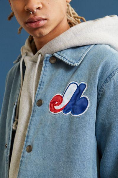 Urban Outfitters Starter X Uo Montreal Denim Coach Jacket