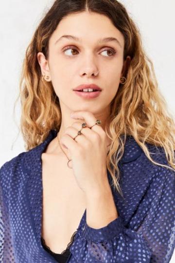 Urban Outfitters Gemstone Ring Pack