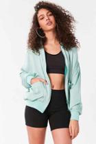 Urban Outfitters Silence + Noise Eve Dolman Bomber Jacket,green,l