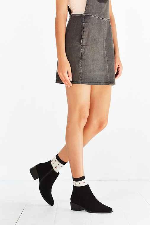 Urban Outfitters Vagabond Marja Suede Ankle Boot,black,us 8/eu 38