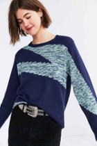 Urban Outfitters Ecote Camilla Pullover Sweater,blue Multi,xs