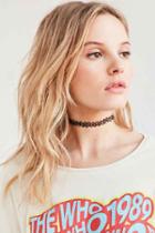 Urban Outfitters Tattoo Choker Necklace,black,one Size
