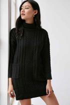 Urban Outfitters Elliatt Pleasure Sweater Dress,black,l