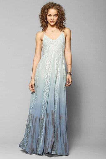 Kimchi Blue Beyond The Sea Lace-inset Maxi Dress