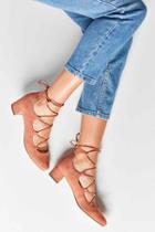 Urban Outfitters Milla Lace-up Heel,rose,us 6/eu 36