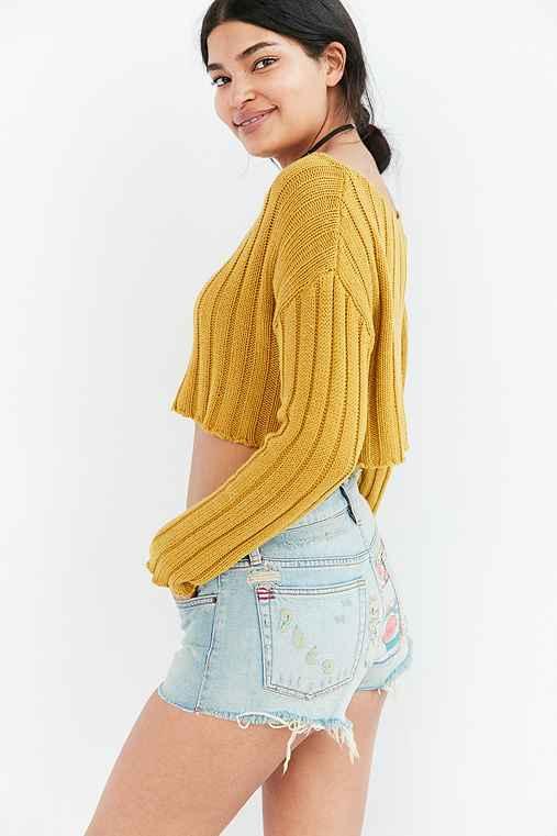 Urban Outfitters Bdg Essential Mid-rise Denim Short - Bandit,novelty,32