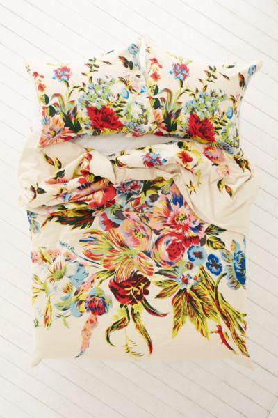 Urban Outfitters Romantic Floral Scarf Duvet Cover