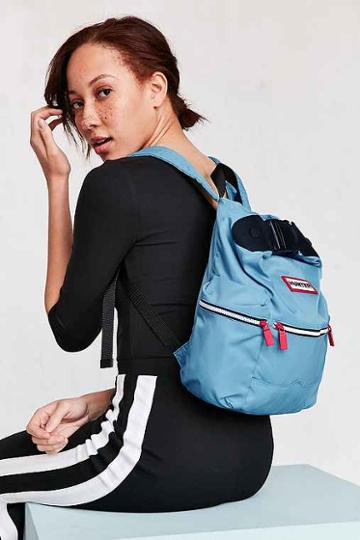 Urban Outfitters Hunter Original Nylon Mini Top Clip Backpack,blue,one Size
