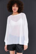 Truly Madly Deeply High/low Oversized Mesh Tee