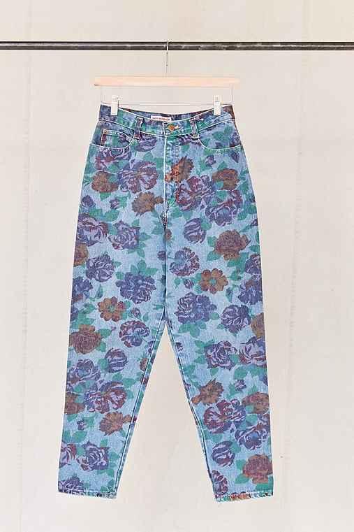 Urban Outfitters Vintage '90s Floral Printed Jean,assorted,one Size